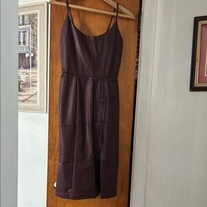 Elegant Burgundy Dress